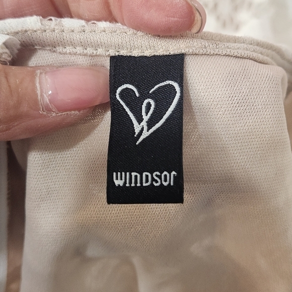 Windsor White Lace Short Sleeve Dress Size: L - Picture 10 of 11